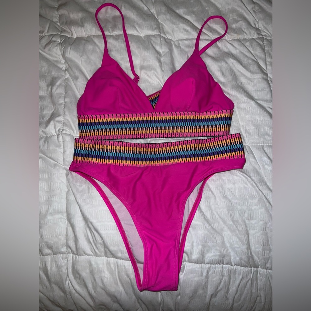 Pink w/ design straps
